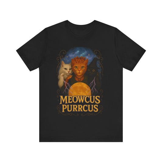 Spooky Cosmic Cat Tee - Unisex Shirt, Cat Lover Gift, Scary Halloween Shirt