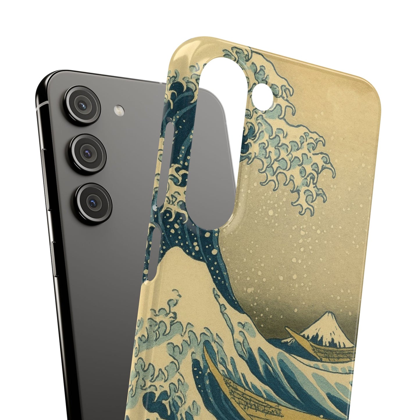 Babushka Cat x  The Great Wave Off Kanagawa Snap Phone Case