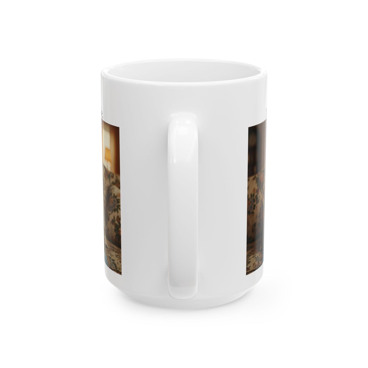 Babushka Cat Hustle Mug, Kitty Sarcasm