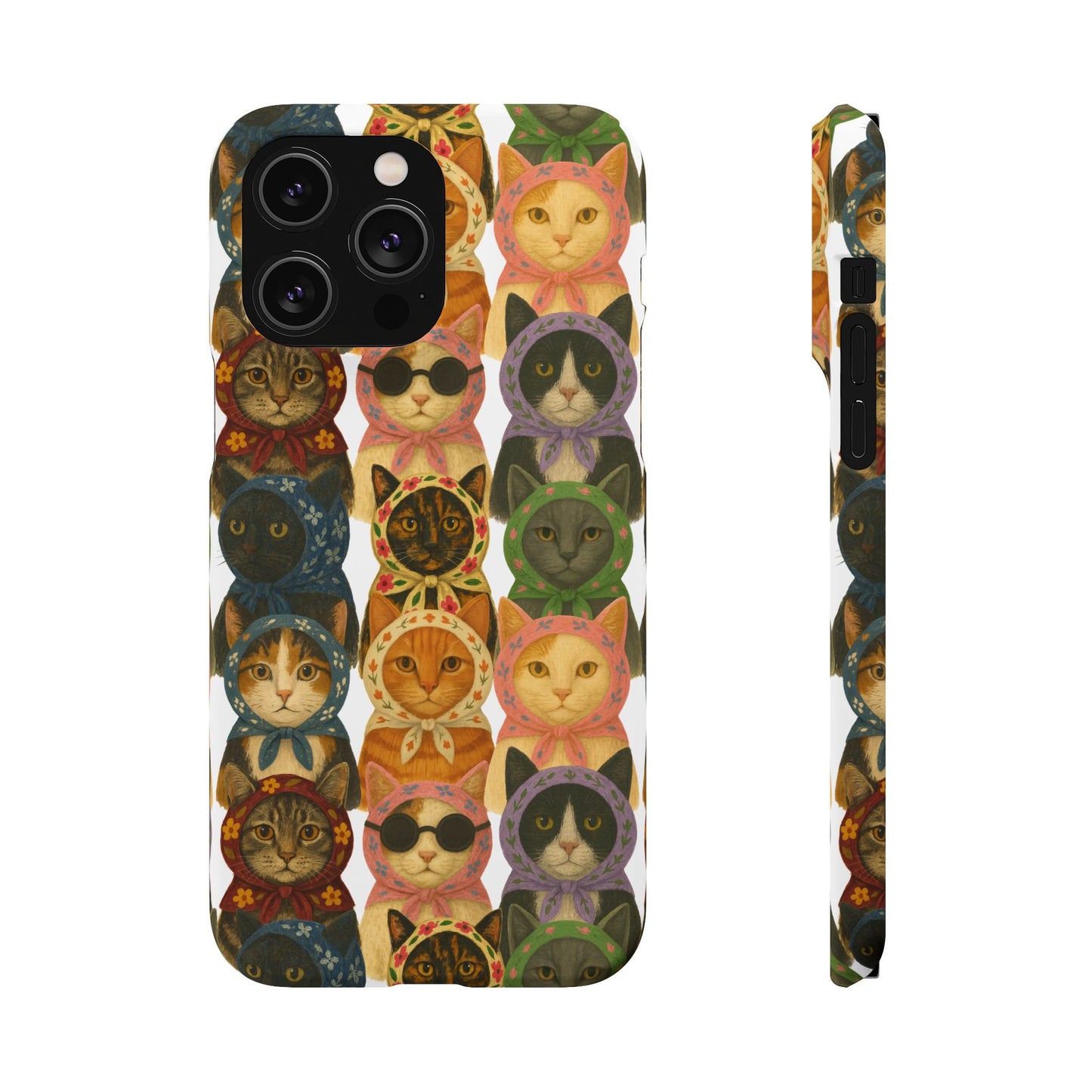 Babushka Cat Snap Phone Cases