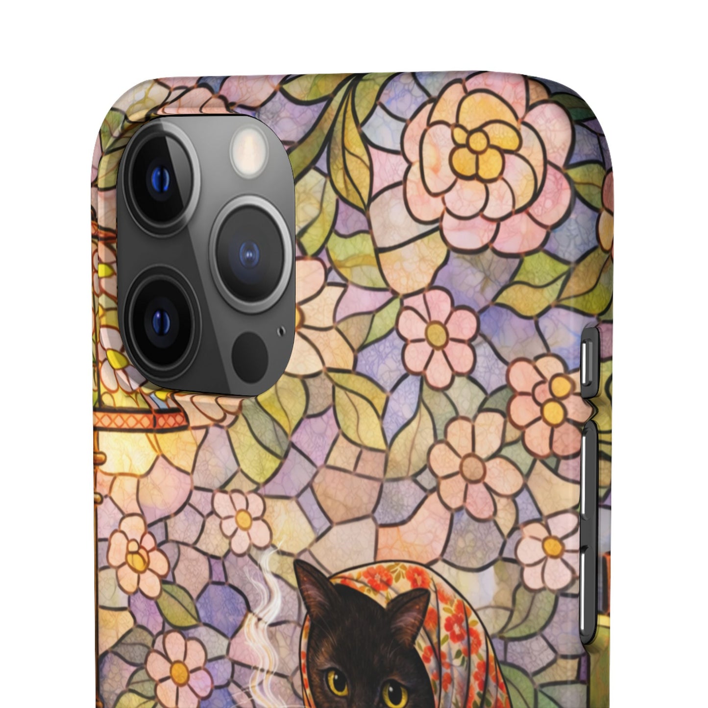 Babushka Cat Reads Artistic Literary Snap Phone Cases