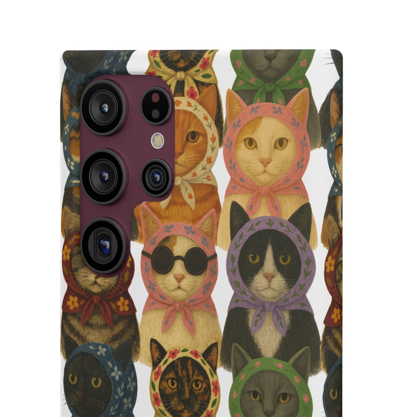 Babushka Cat Snap Phone Cases