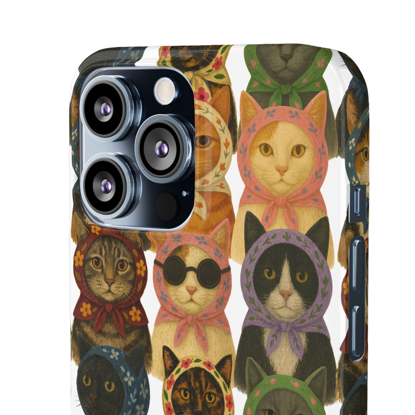 Babushka Cat Snap Phone Cases