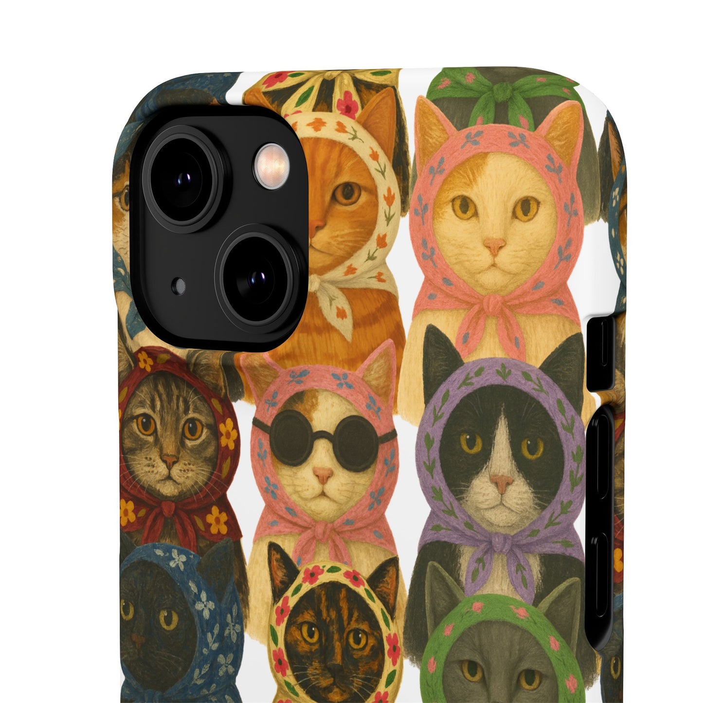 Babushka Cat Snap Phone Cases