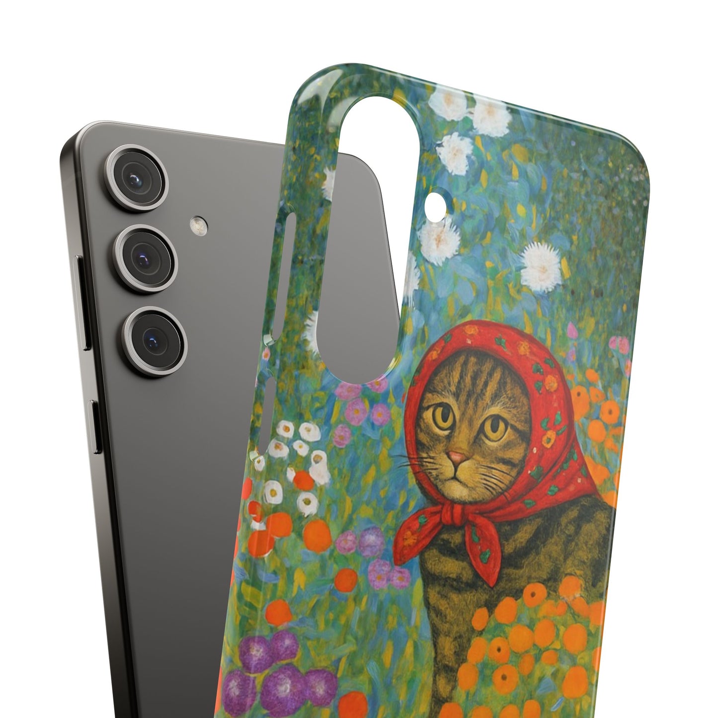 Babushka Cat Gusav Klimt Snap Phone Case