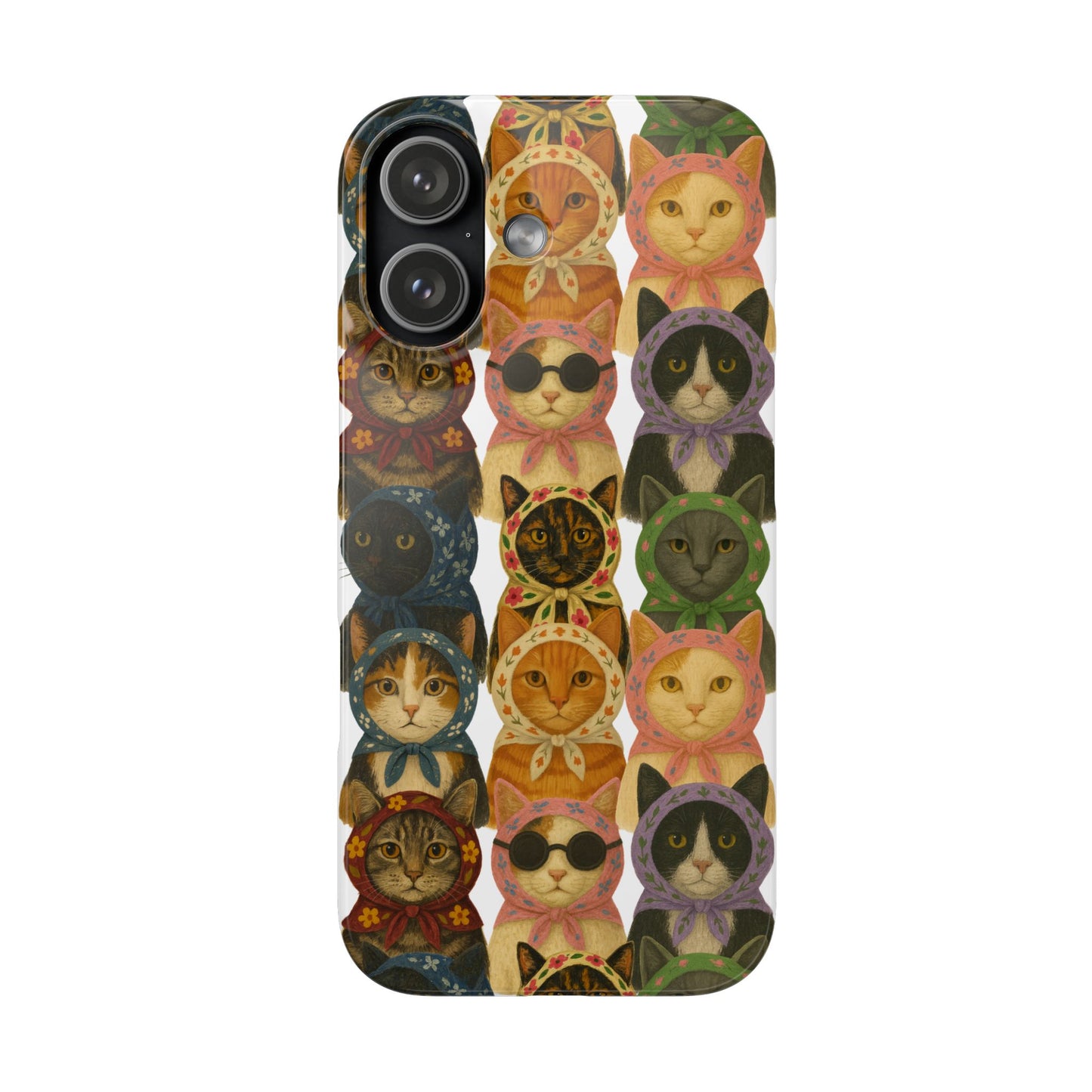 Babushka Cat Snap Phone Cases