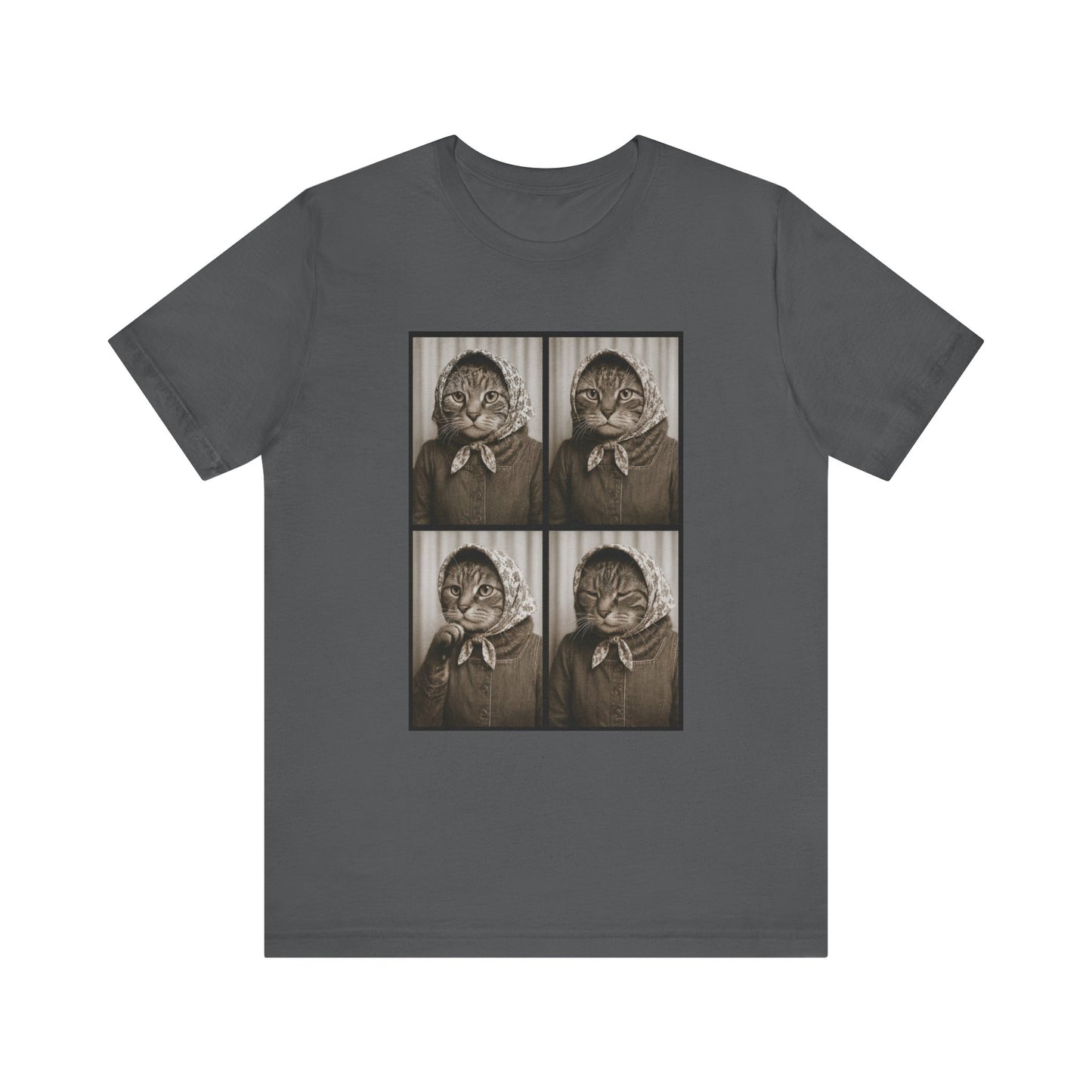 Babushka Cat  Photobooth Fun Graphic T-Shirt