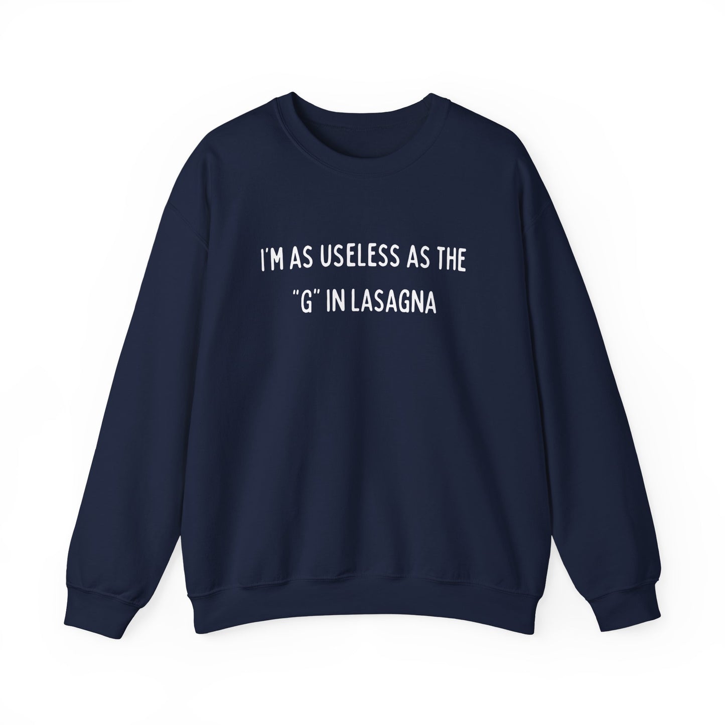 Babushka Cat Lasagna Quote Unisex Heavy Blend™ Crewneck Sweatshirt
