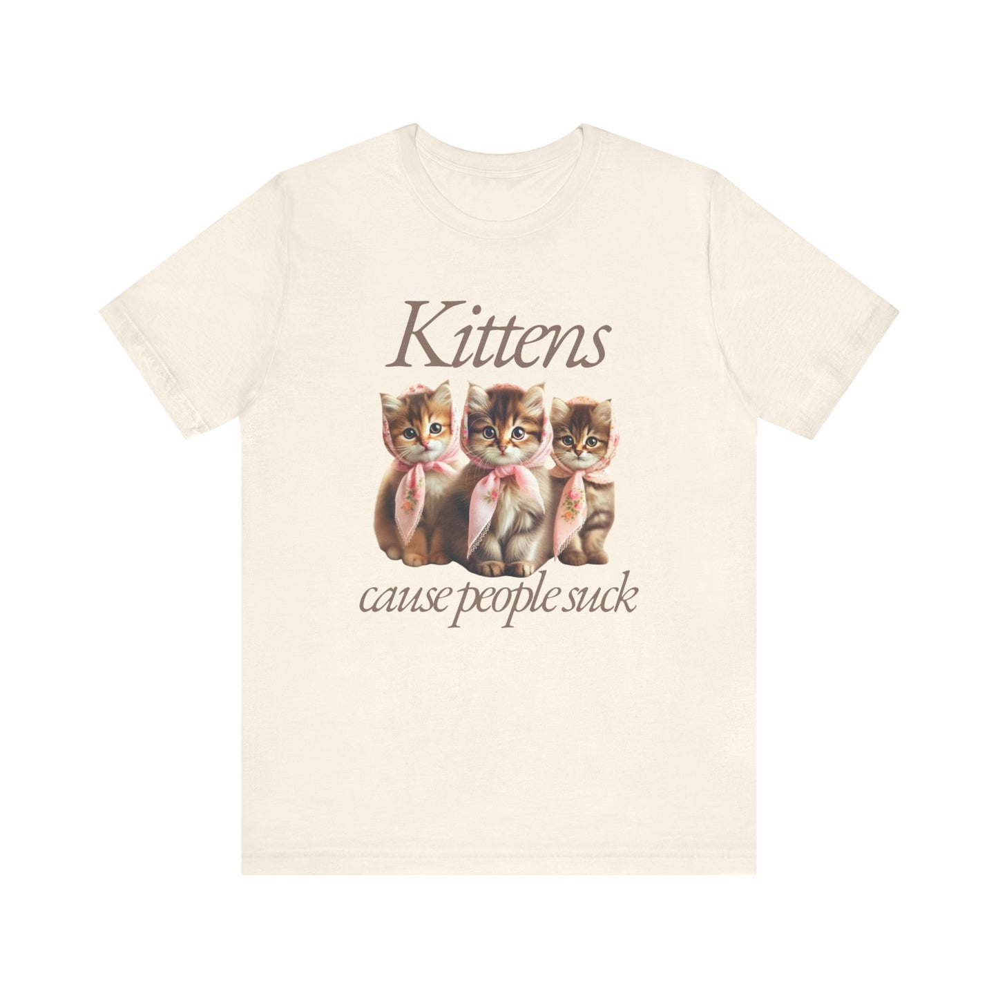 Babushka Kittens Coquette Style Unisex Jersey Short Sleeve Tee