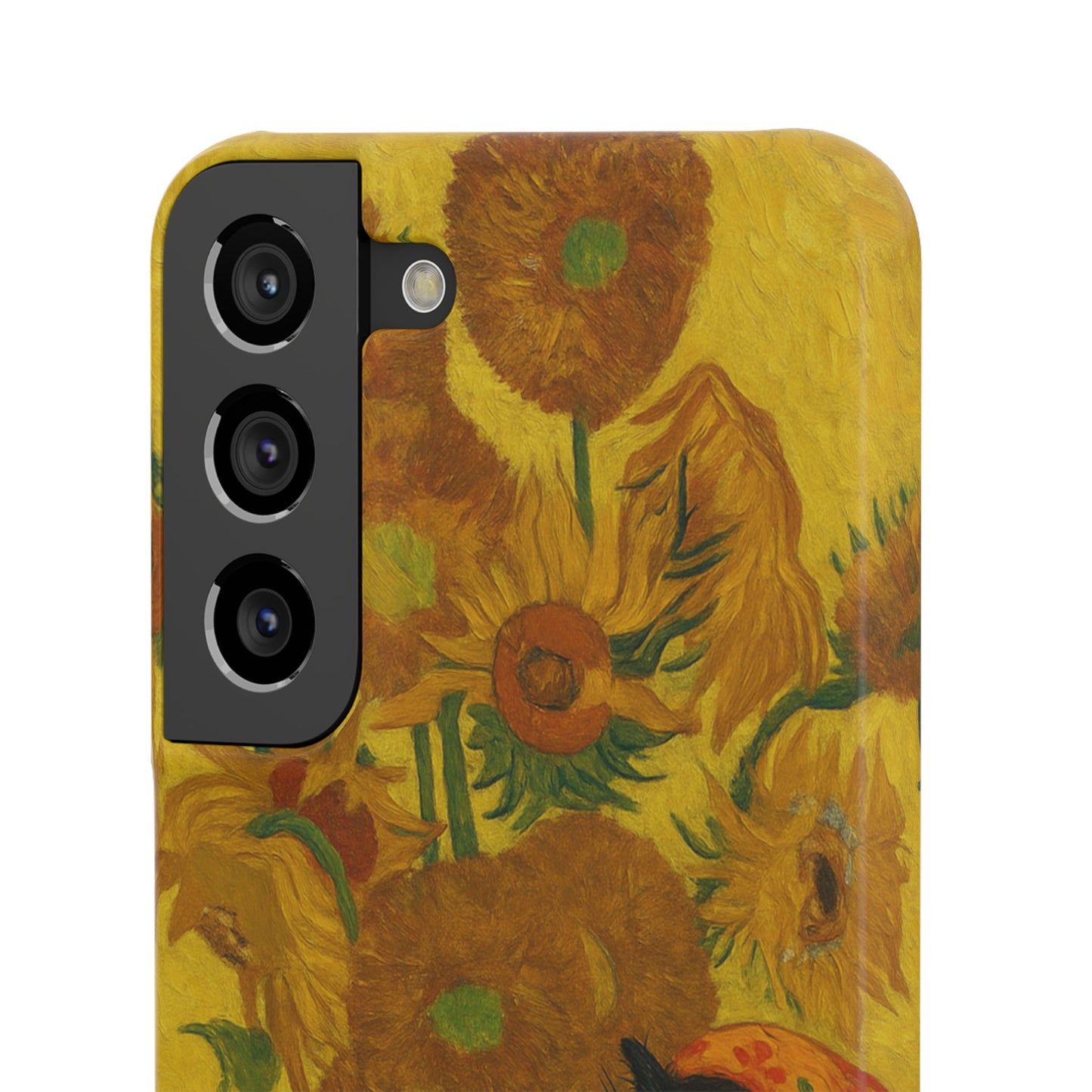 Babushka Cat Van Gogh Sunflowers Snap Phone Case