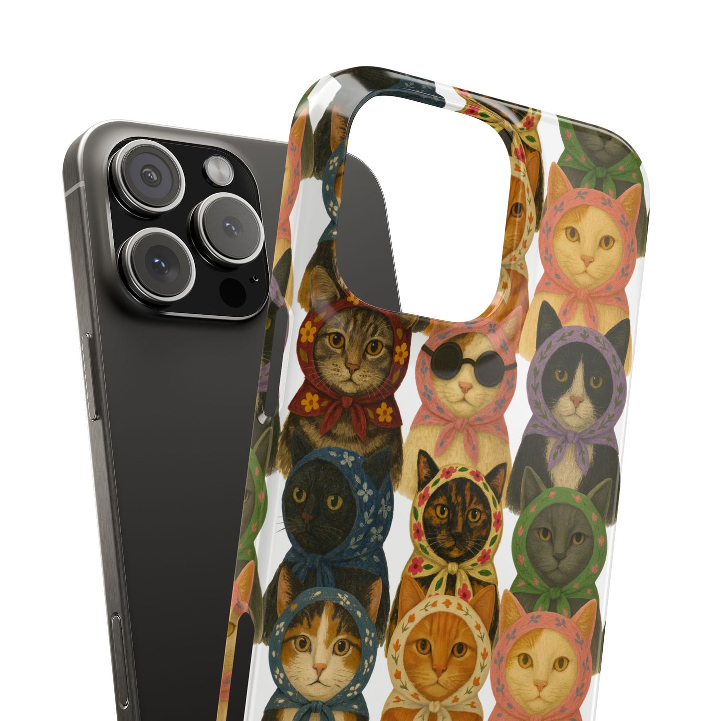 Babushka Cat Snap Phone Cases