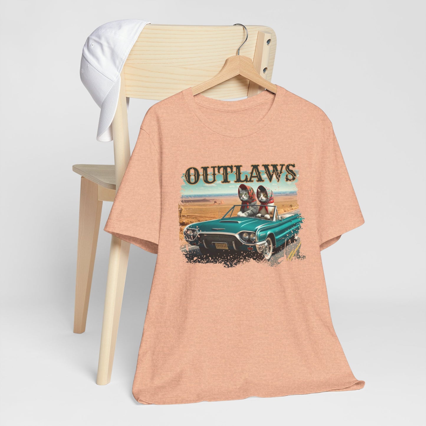 Babushka Cat Outlaws Unisex Jersey Short Sleeve Tee