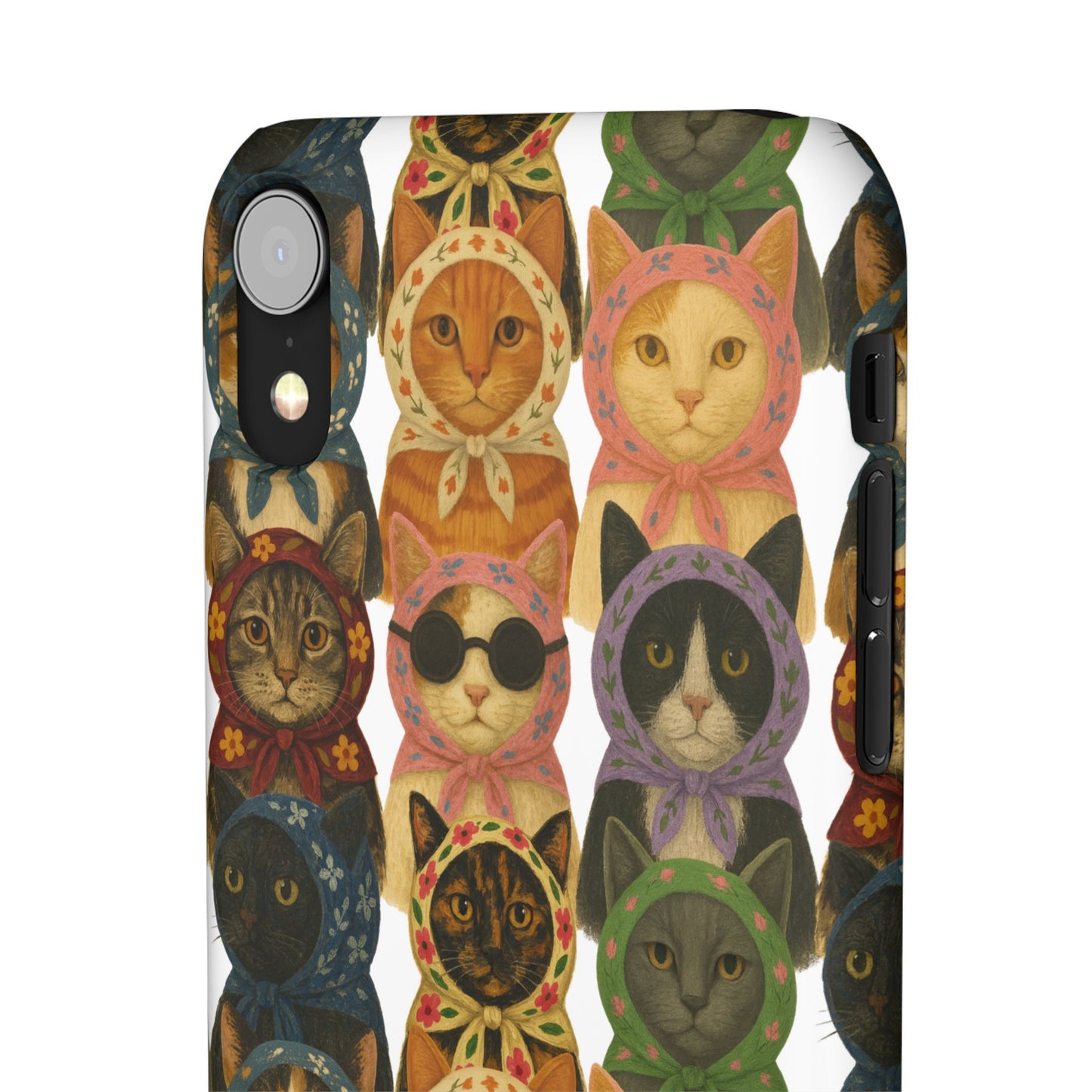 Babushka Cat Snap Phone Cases