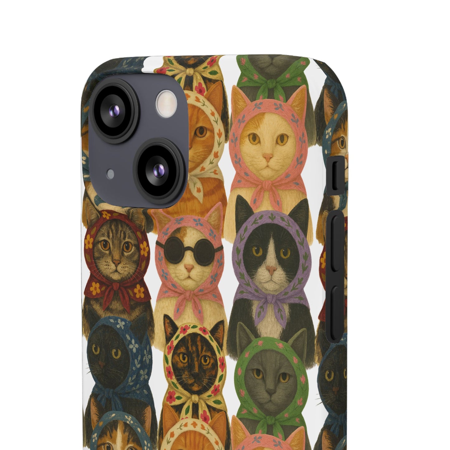 Babushka Cat Snap Phone Cases