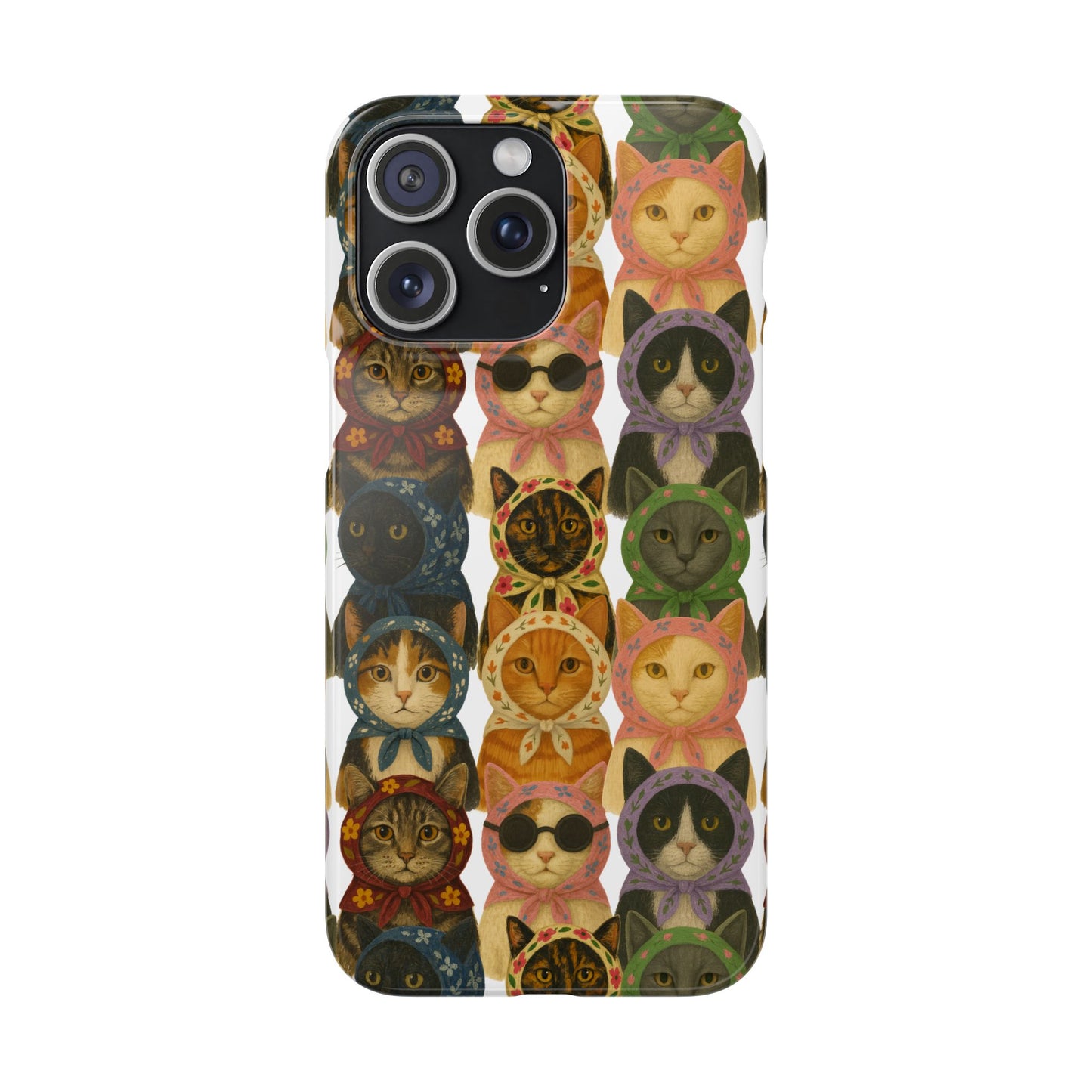 Babushka Cat Snap Phone Cases