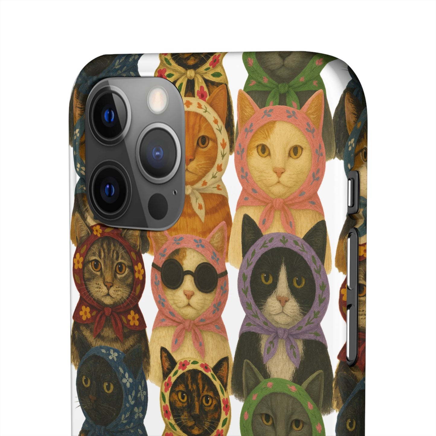 Babushka Cat Snap Phone Cases