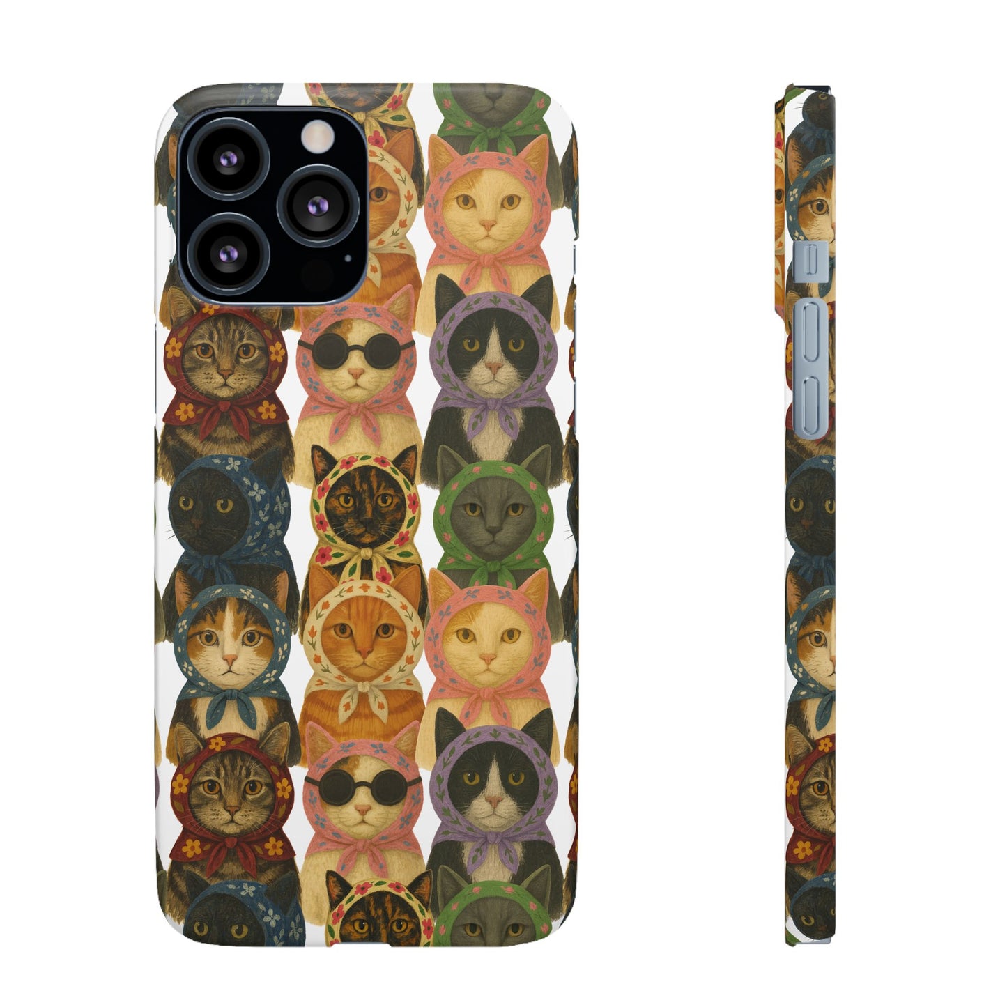 Babushka Cat Snap Phone Cases