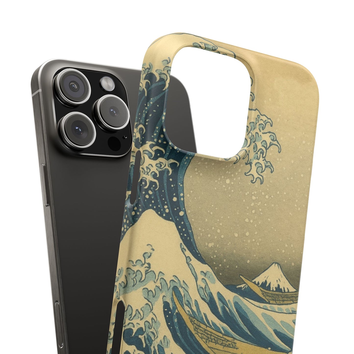 Babushka Cat x  The Great Wave Off Kanagawa Snap Phone Case