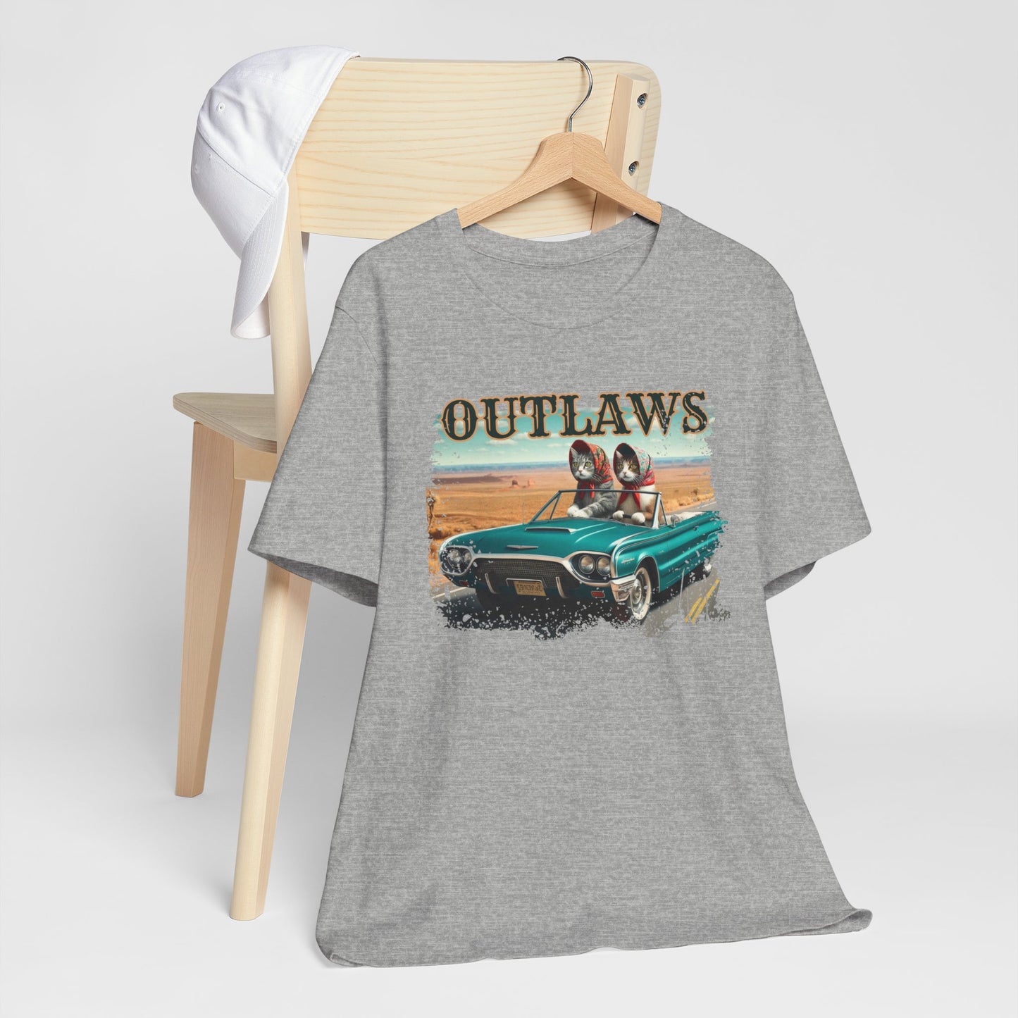 Babushka Cat Outlaws Unisex Jersey Short Sleeve Tee