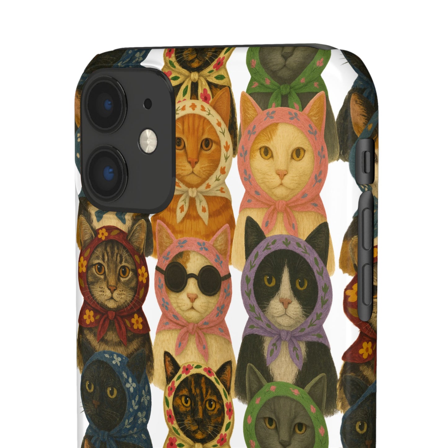 Babushka Cat Snap Phone Cases