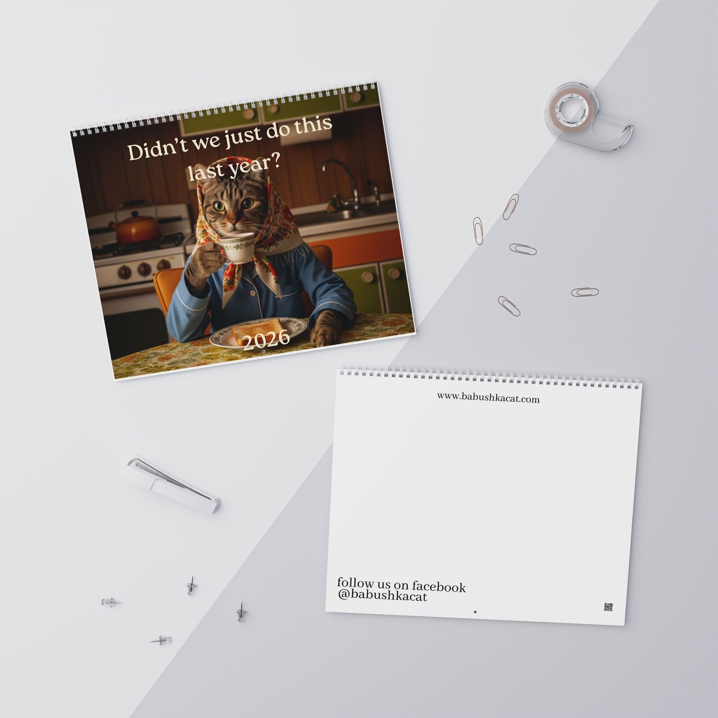 Best of Babushka Cat Memes- 2026 Babushka Cat Wall Calendar