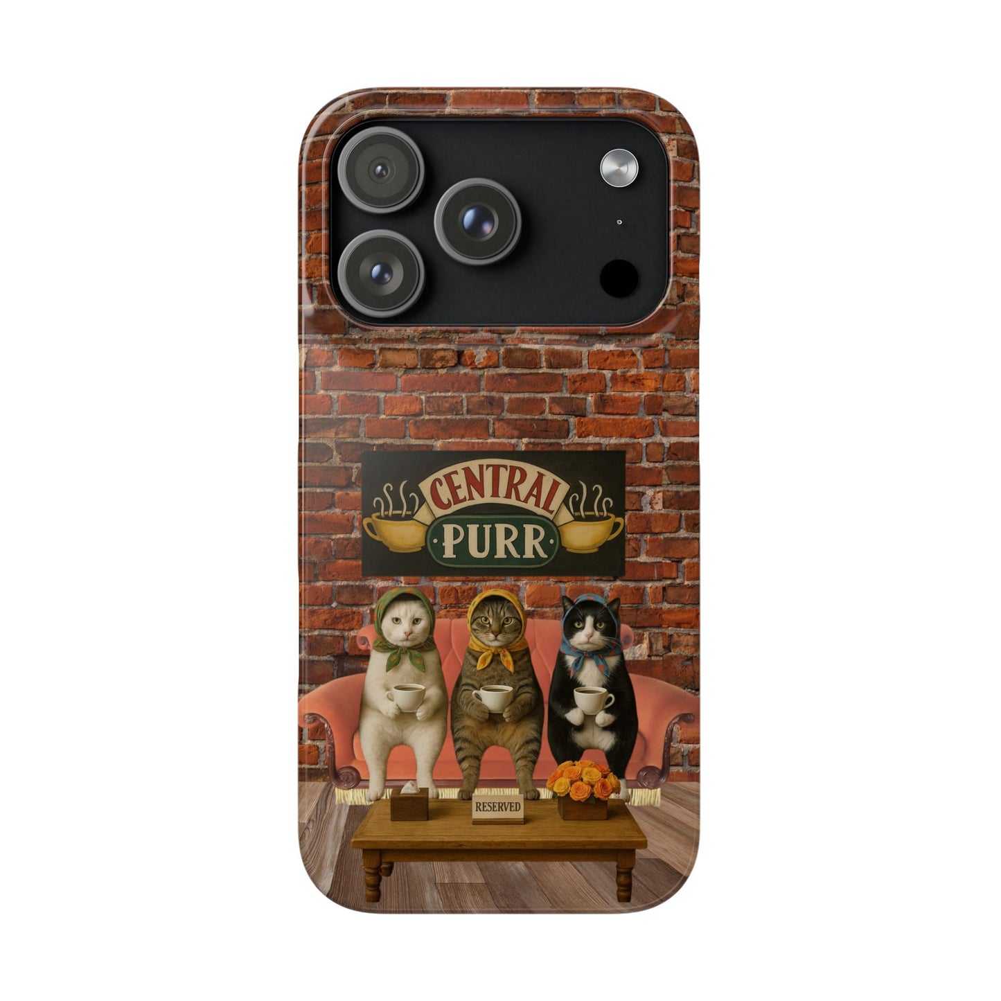 Babushka Cat Coffee Shop Snap Phone Case
