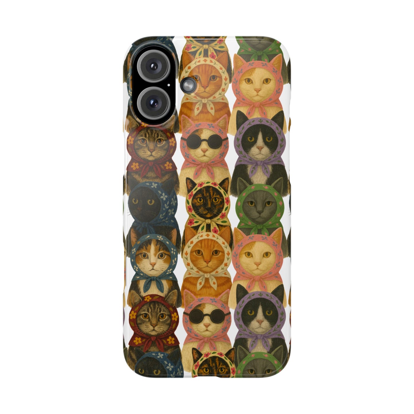 Babushka Cat Snap Phone Cases