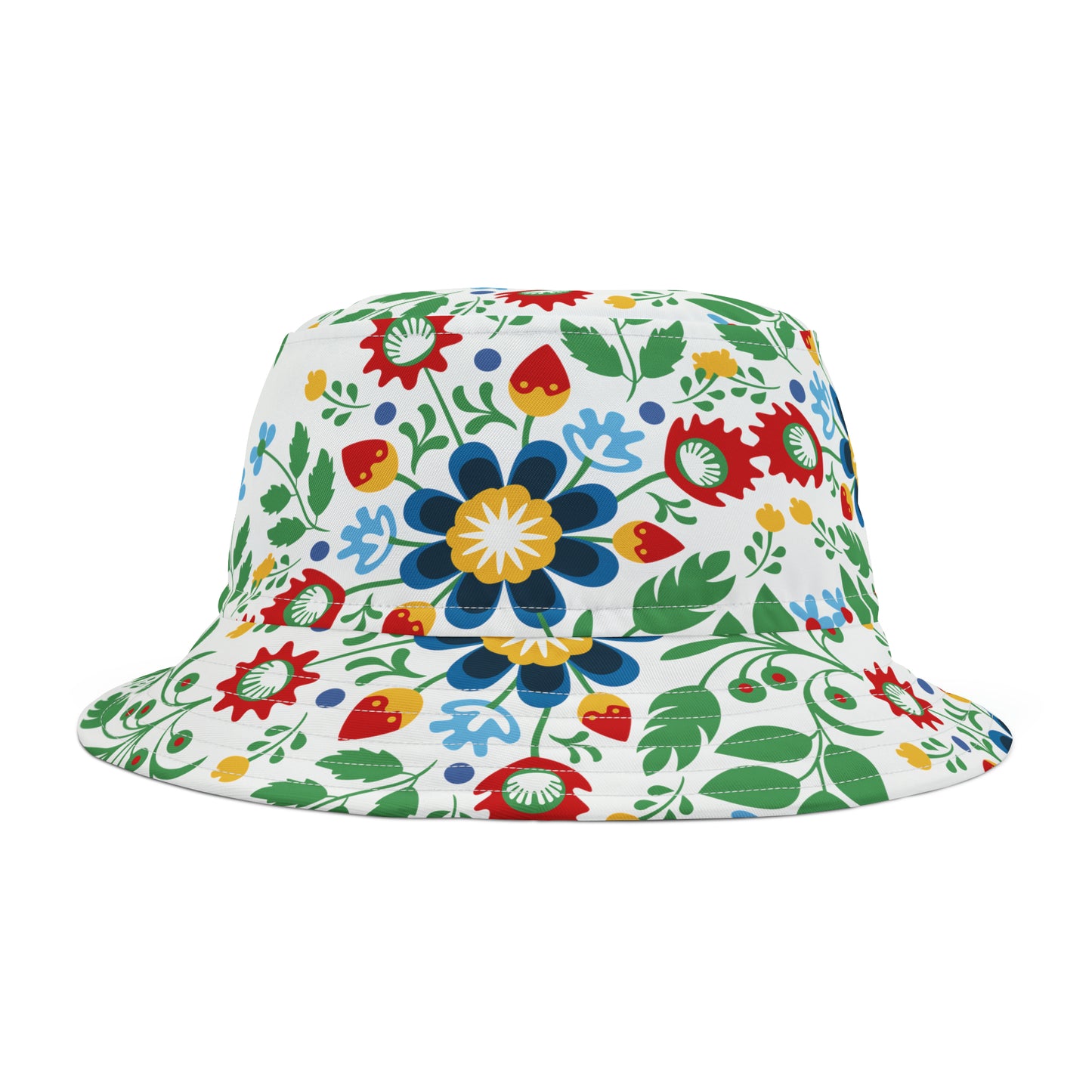 Polish Wycinanki Folk Art Floral Bucket Hat (AOP)