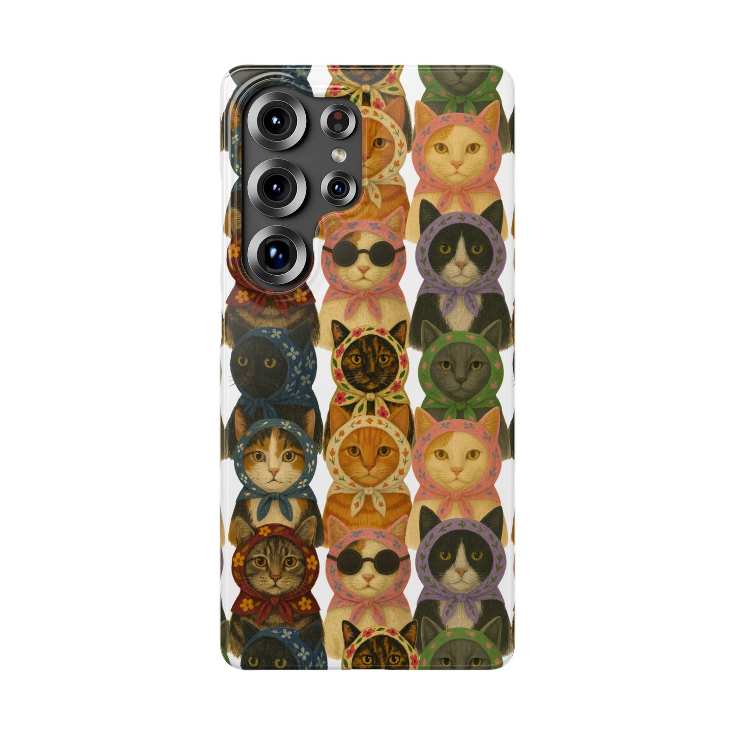 Babushka Cat Snap Phone Cases