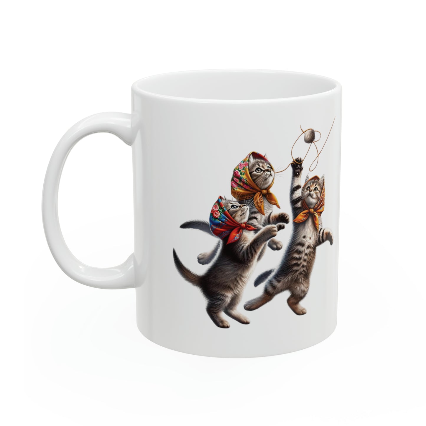 Babushka Cat/Kitten Mug 11 oz.