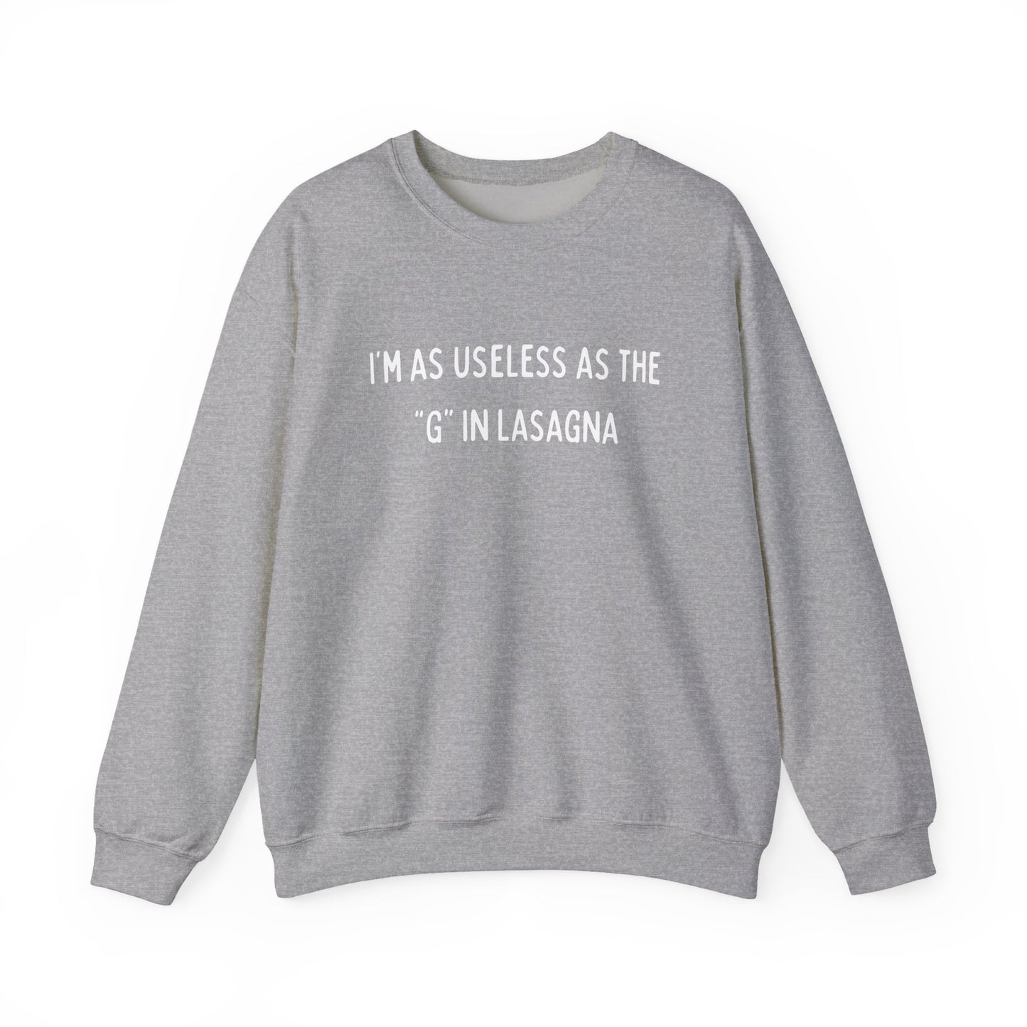 Babushka Cat Lasagna Quote Unisex Heavy Blend™ Crewneck Sweatshirt