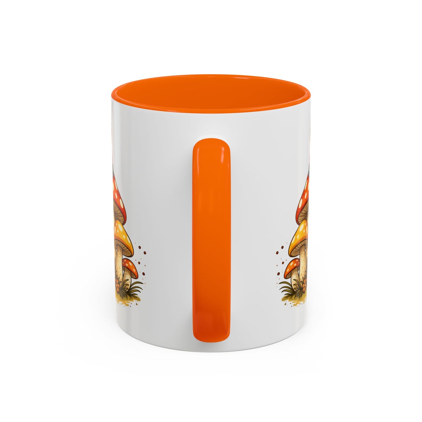 Babushka Cat Merry Mushroom Accent Coffee Mug (11, 15oz)