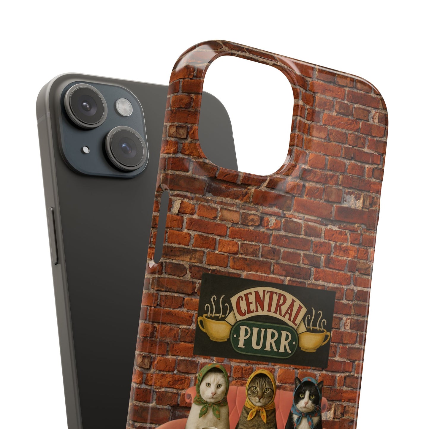 Babushka Cat Coffee Shop Snap Phone Case