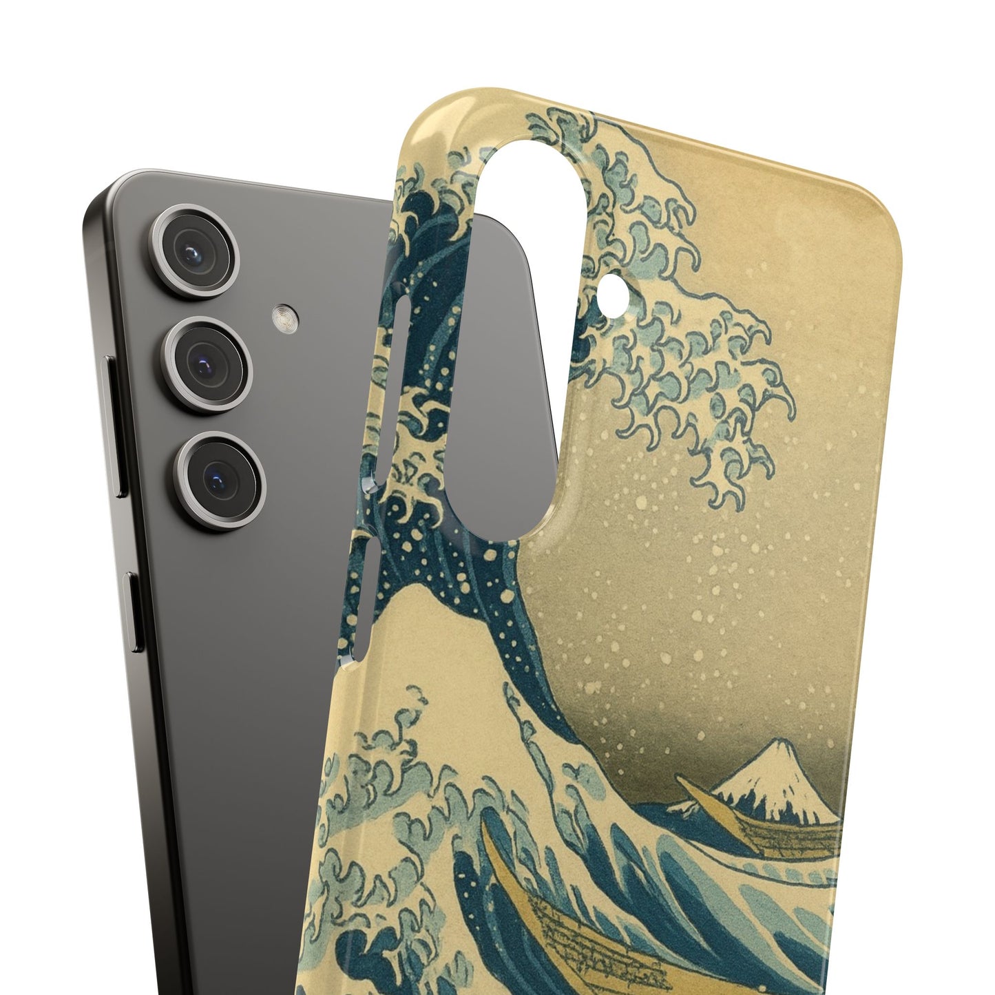 Babushka Cat x  The Great Wave Off Kanagawa Snap Phone Case