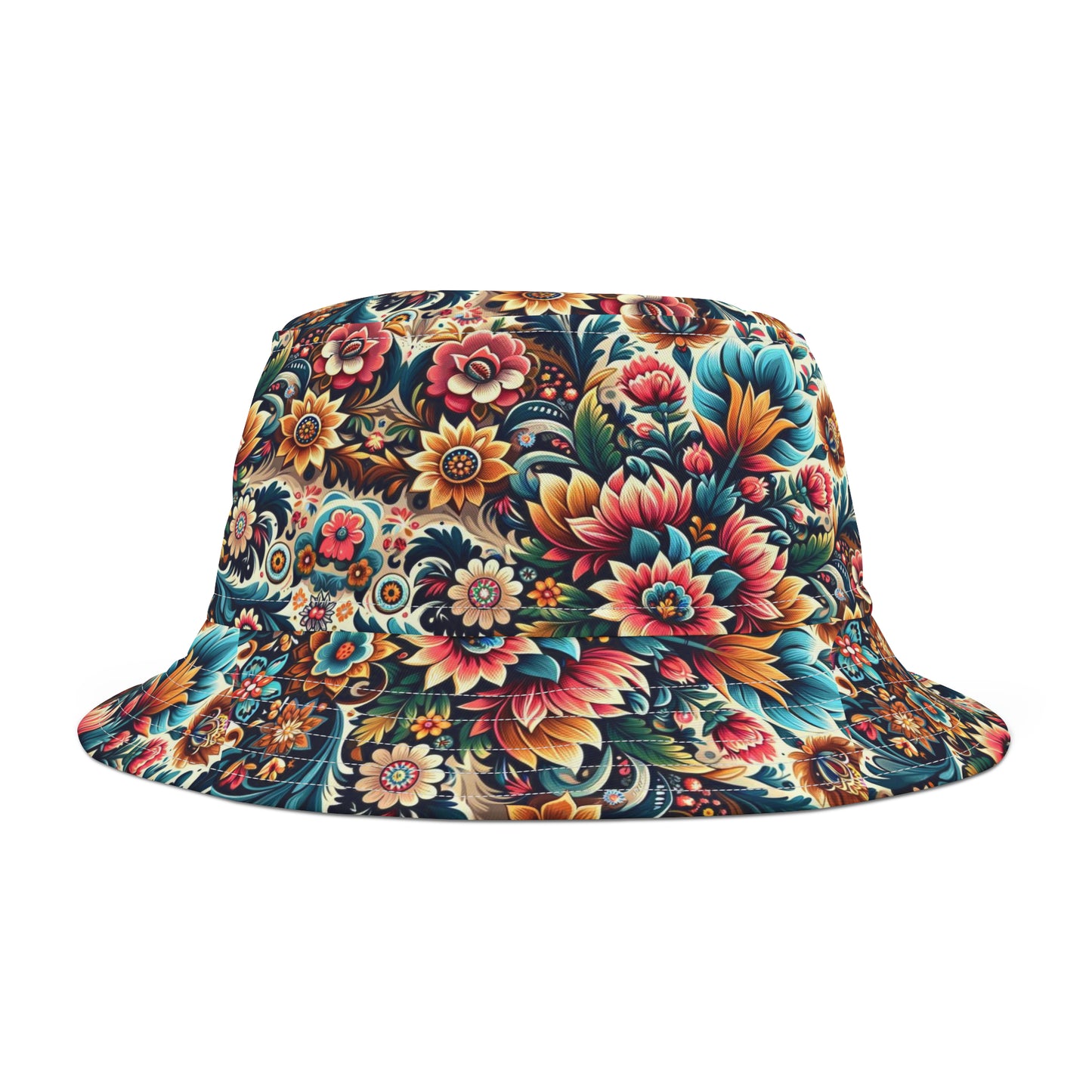 Polish Folk Art Floral Bucket Hat (AOP)