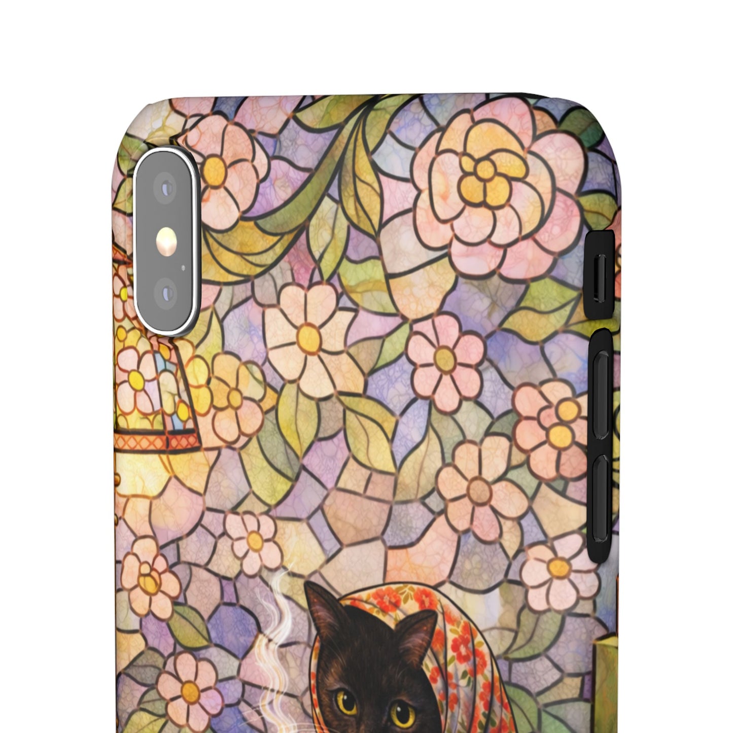 Babushka Cat Reads Artistic Literary Snap Phone Cases