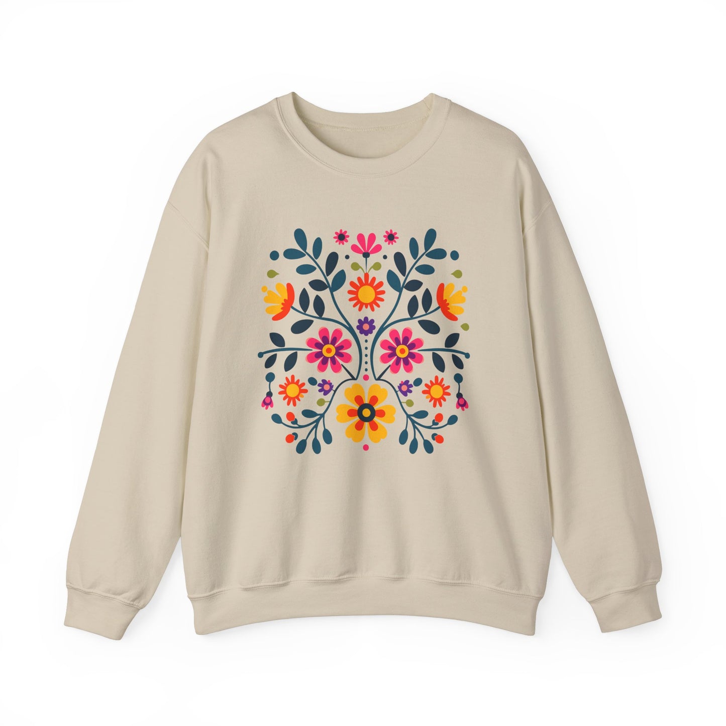 Wycinanki Florals Unisex Sweatshirt - Polish Pride Folk Art