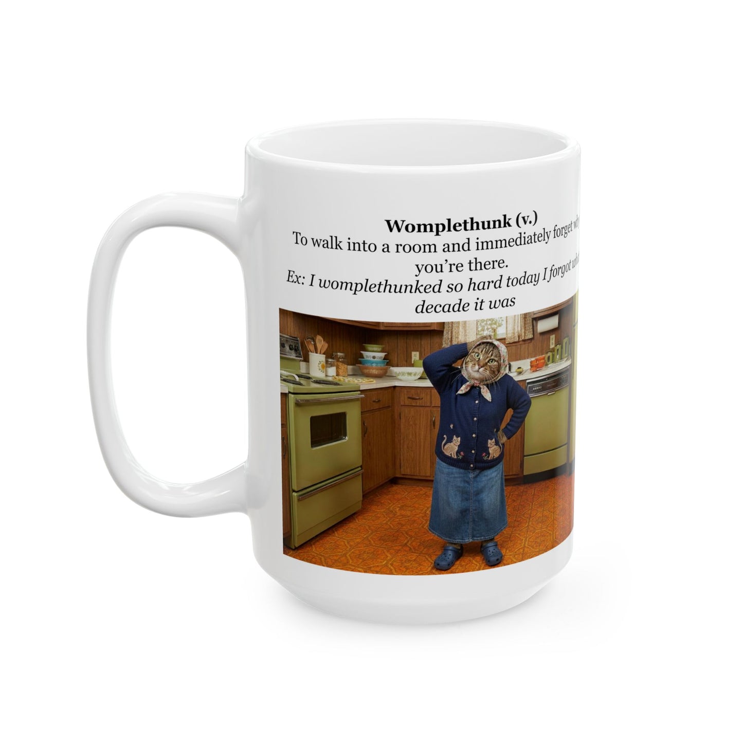 Babushka Cat Word of The Day- Wonklethump Ceramic Mug