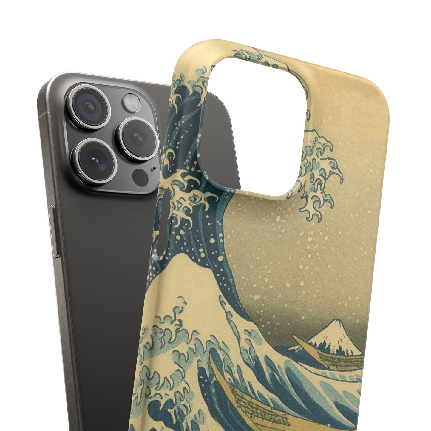 Babushka Cat x  The Great Wave Off Kanagawa Snap Phone Case