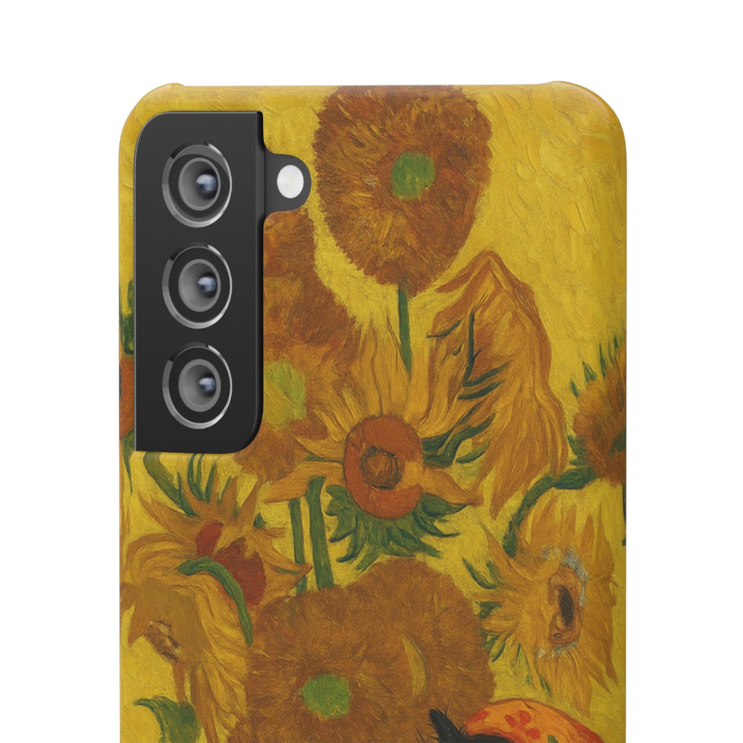 Babushka Cat Van Gogh Sunflowers Snap Phone Case