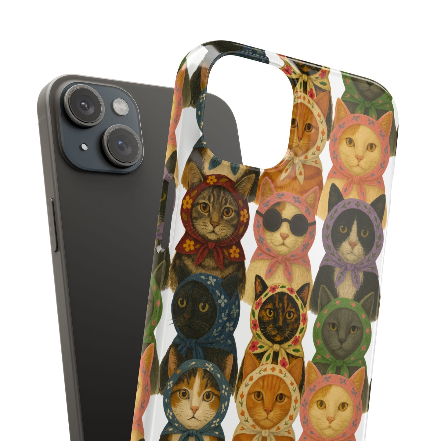 Babushka Cat Snap Phone Cases