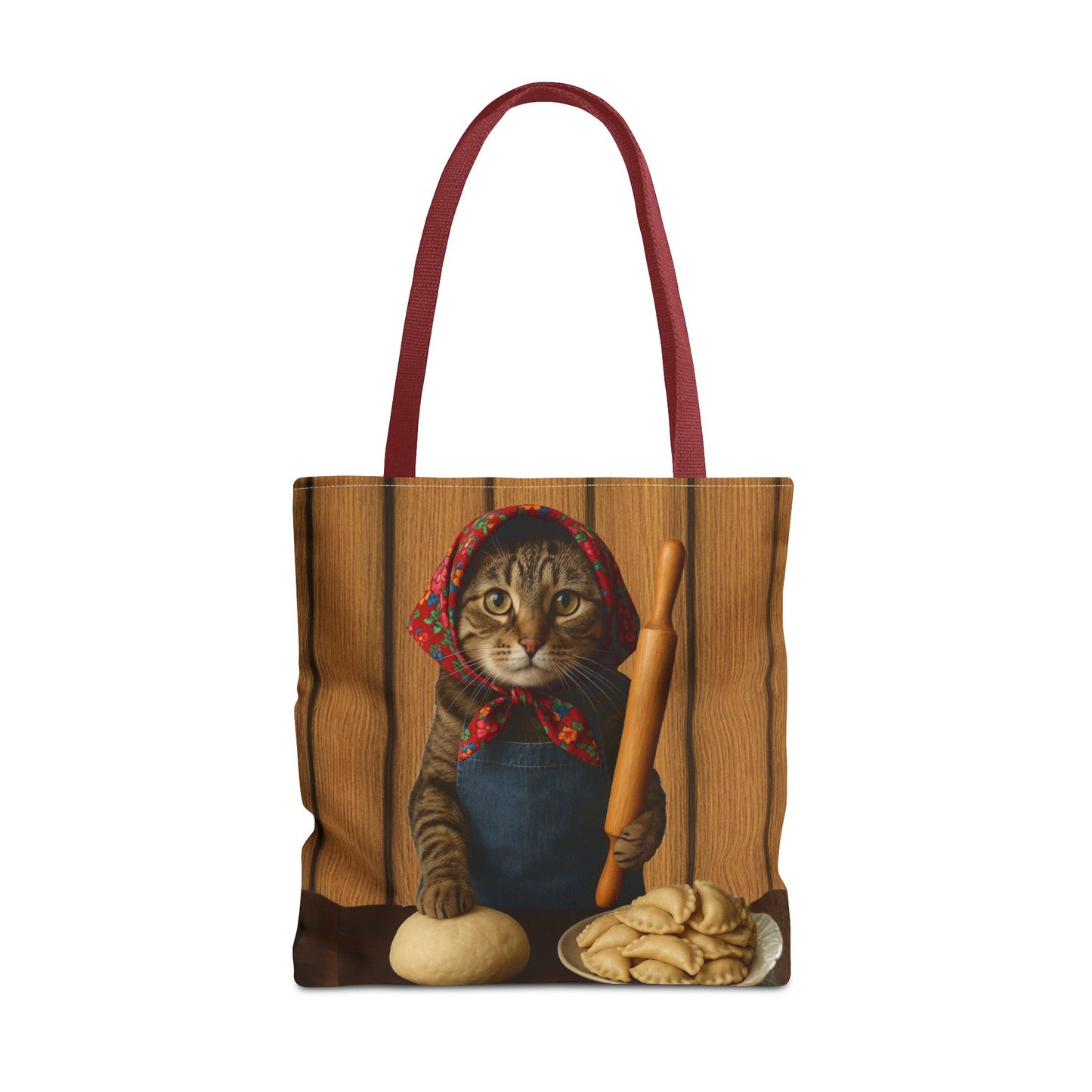 Babushka Cat Pierogi Tote Bag (AOP)