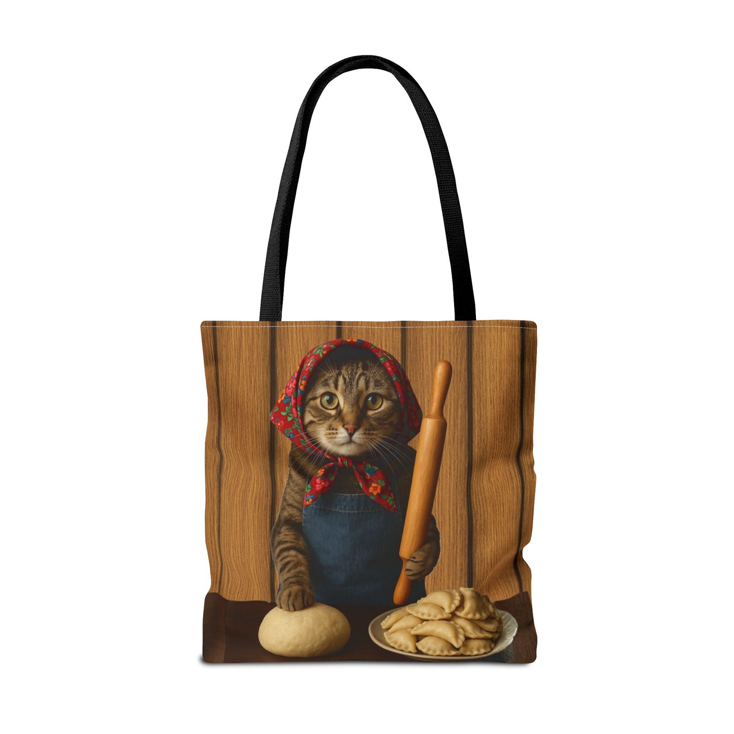 Babushka Cat Pierogi Tote Bag (AOP)