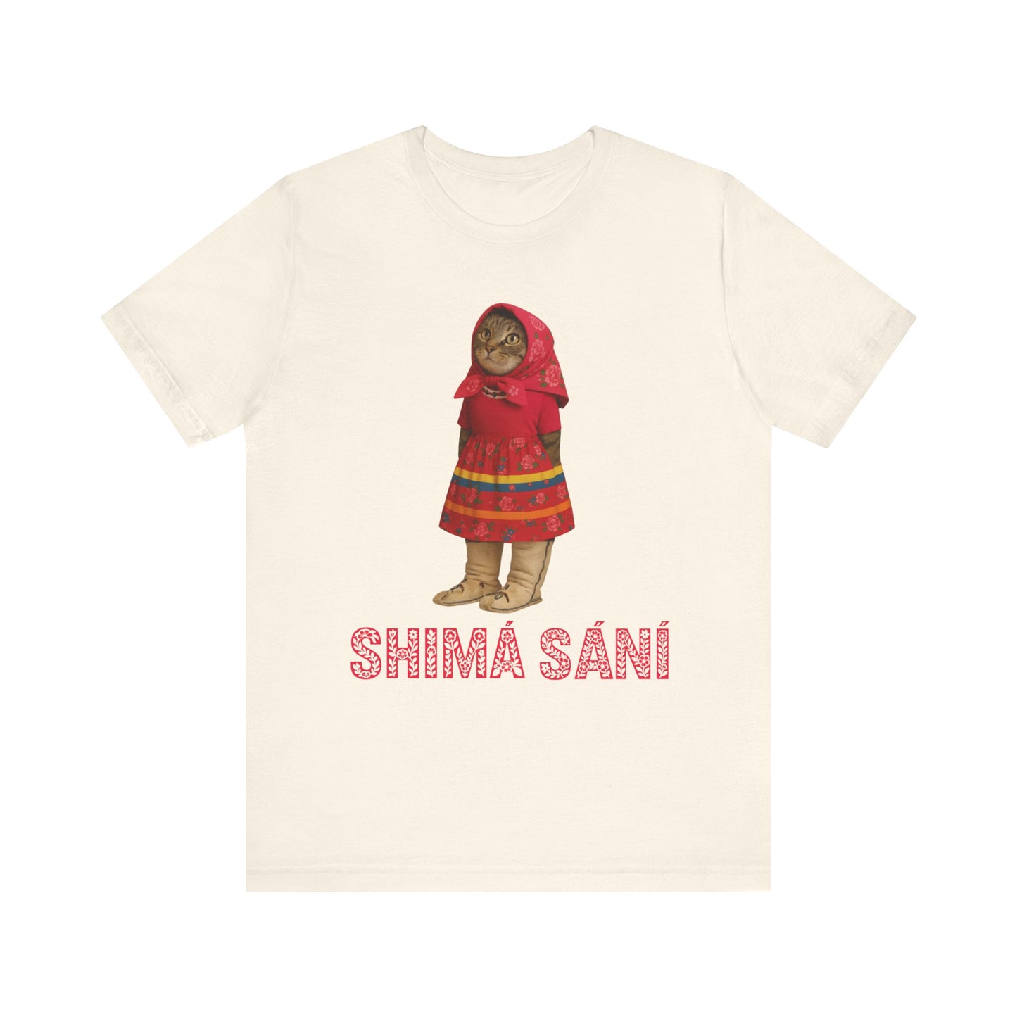 Shima Sani Cat Cultural  Graphic T-Shirt