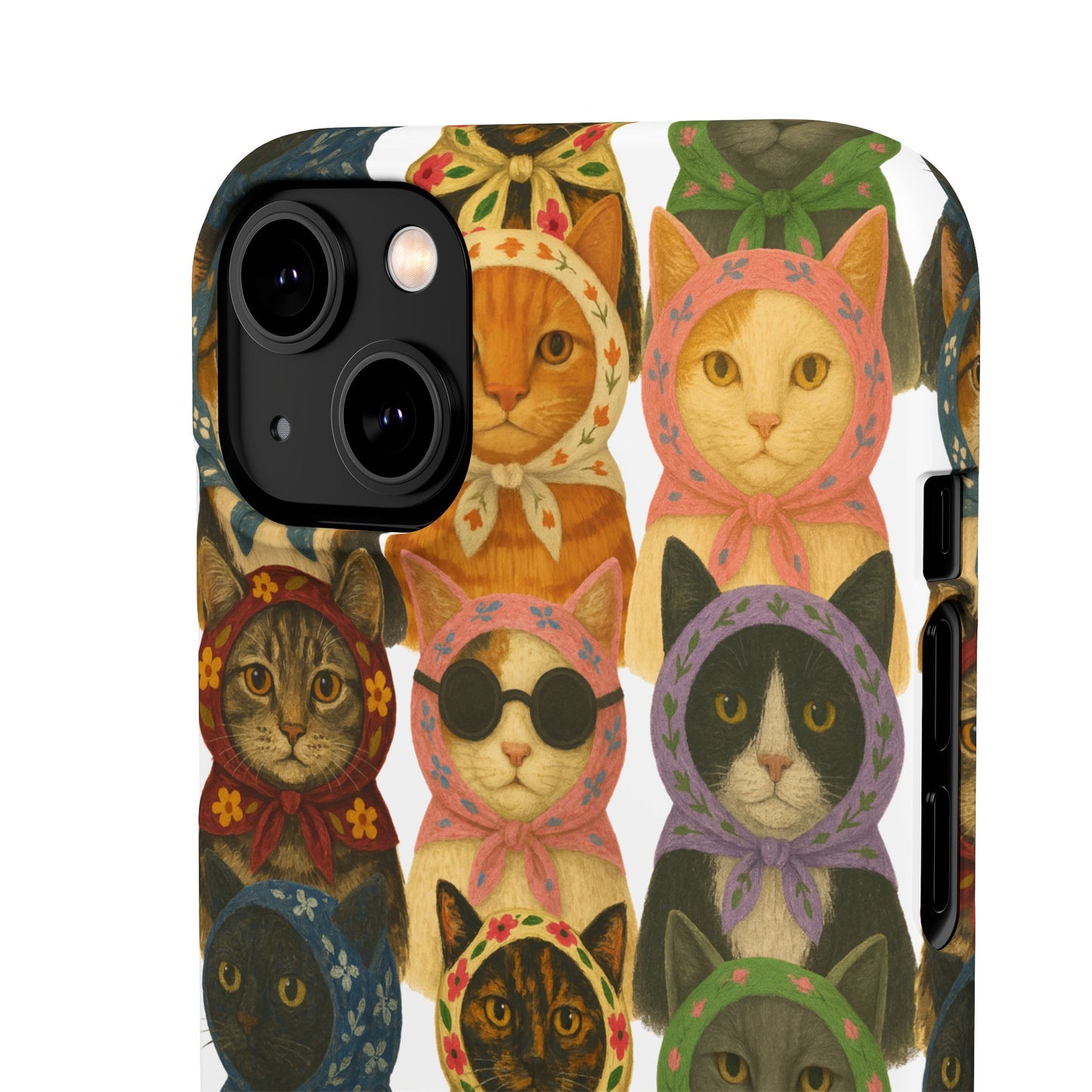 Babushka Cat Snap Phone Cases