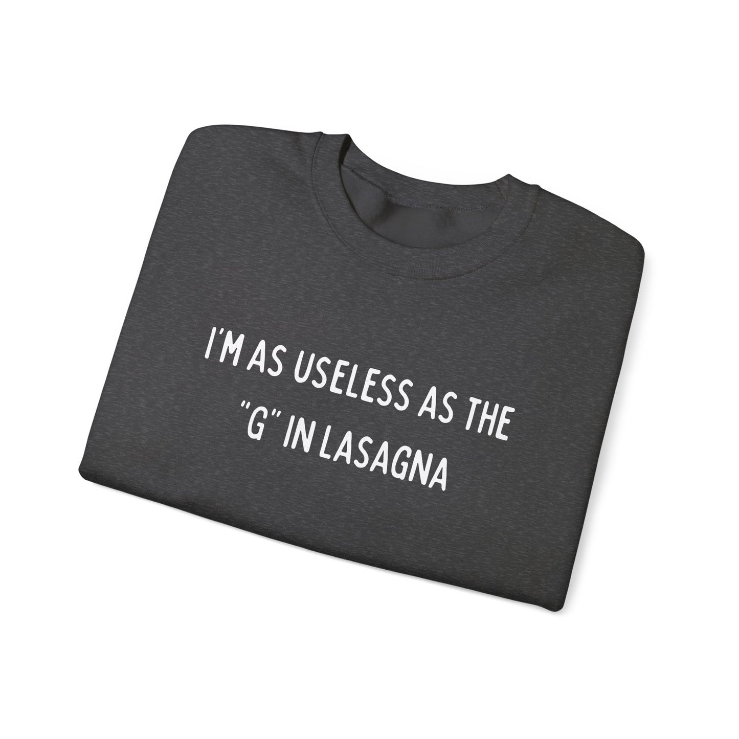 Babushka Cat Lasagna Quote Unisex Heavy Blend™ Crewneck Sweatshirt