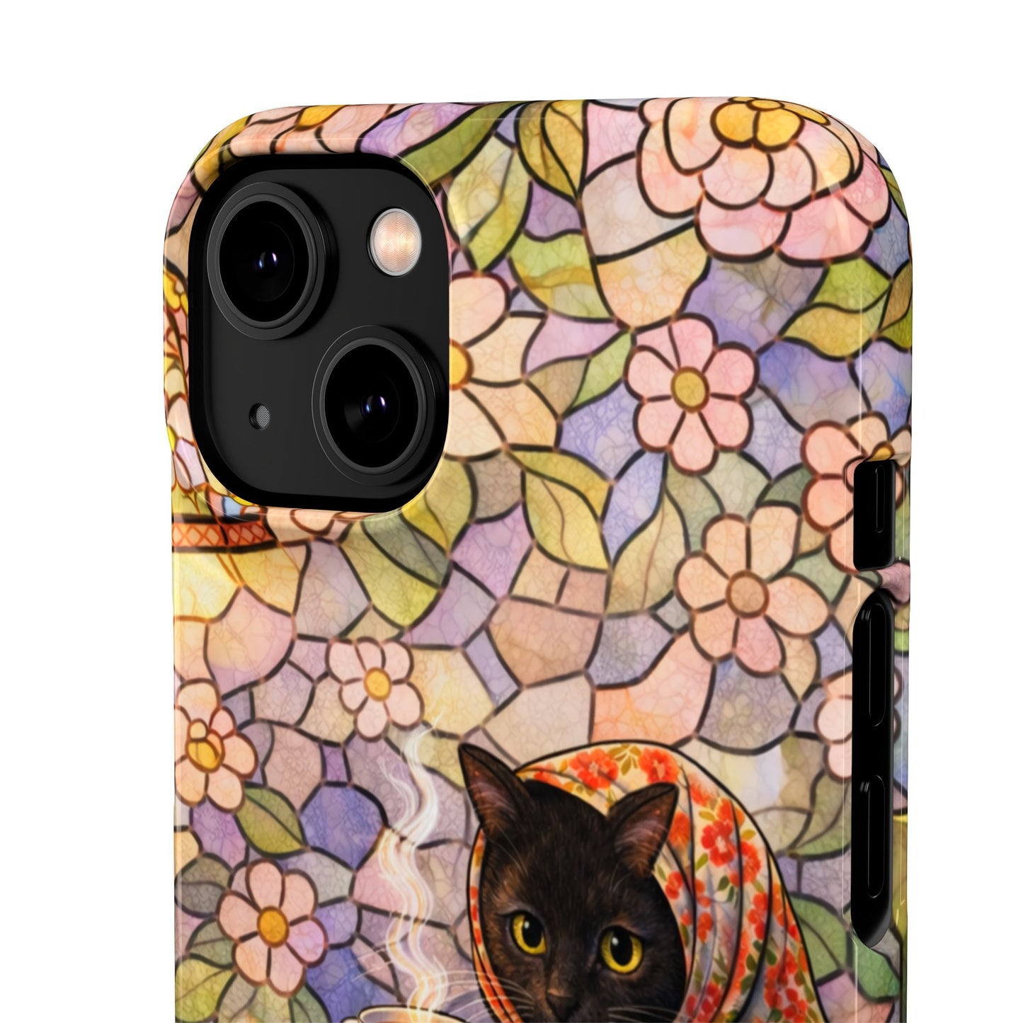 Babushka Cat Reads Artistic Literary Snap Phone Cases