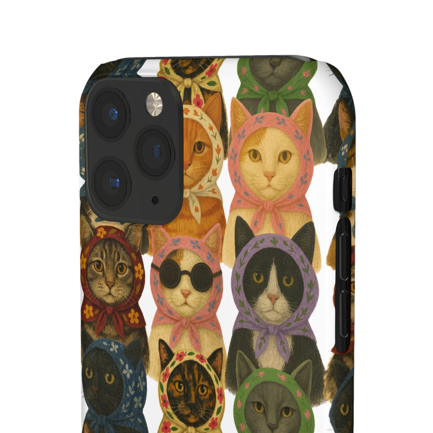Babushka Cat Snap Phone Cases