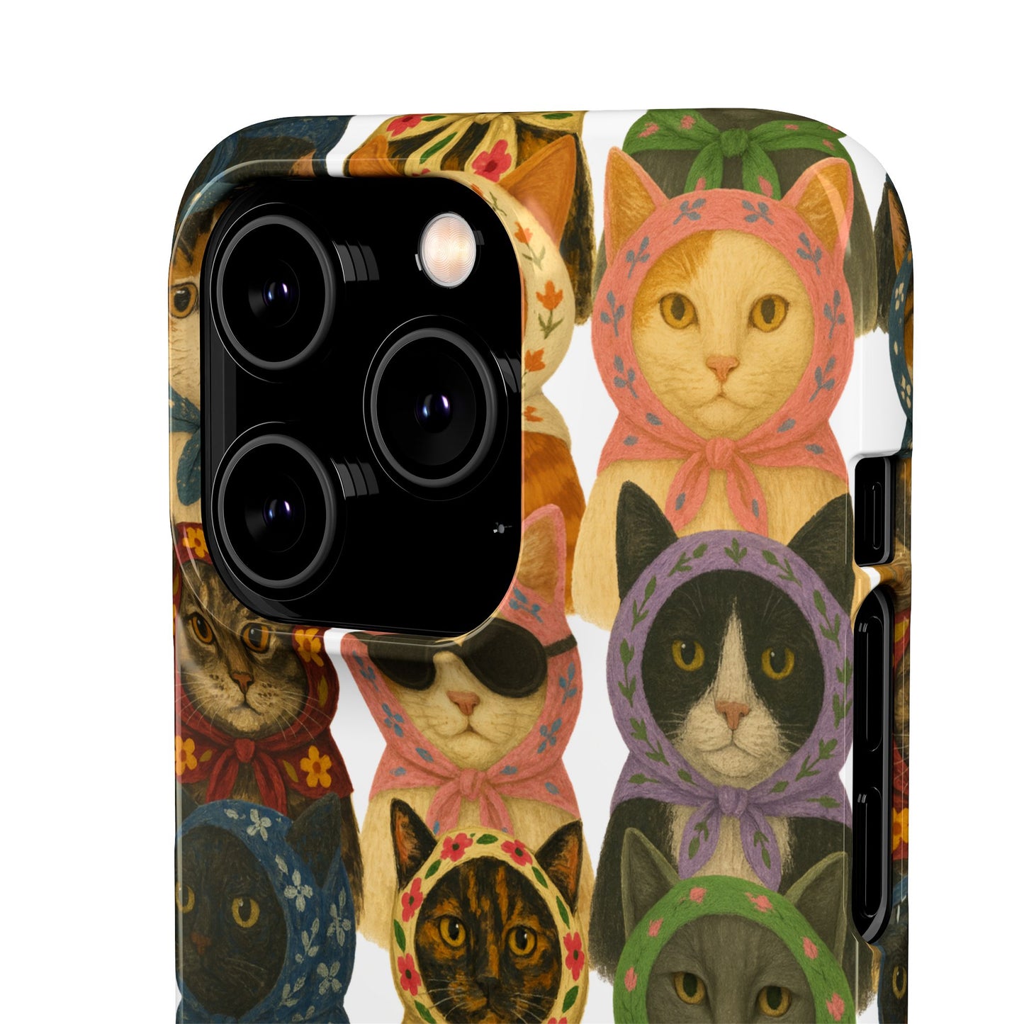 Babushka Cat Snap Phone Cases