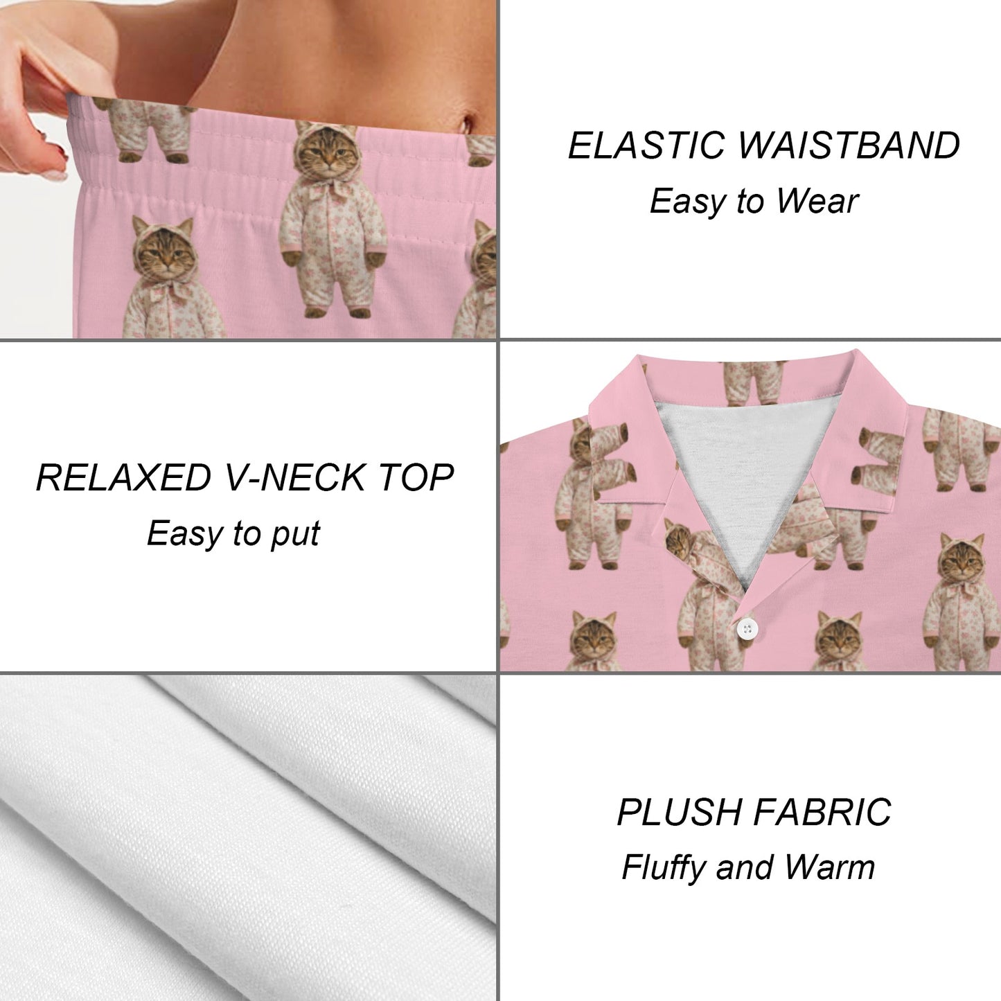 Babushka Cat Pajama Set